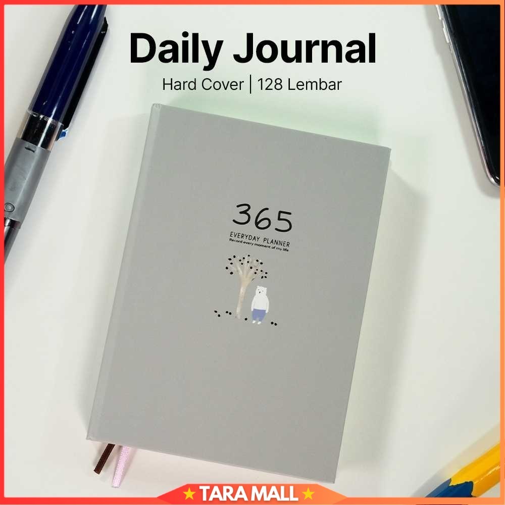 

Buku Diary 365 Hari Daily Journal Hard Cover 128 Lembar - DDT-4083