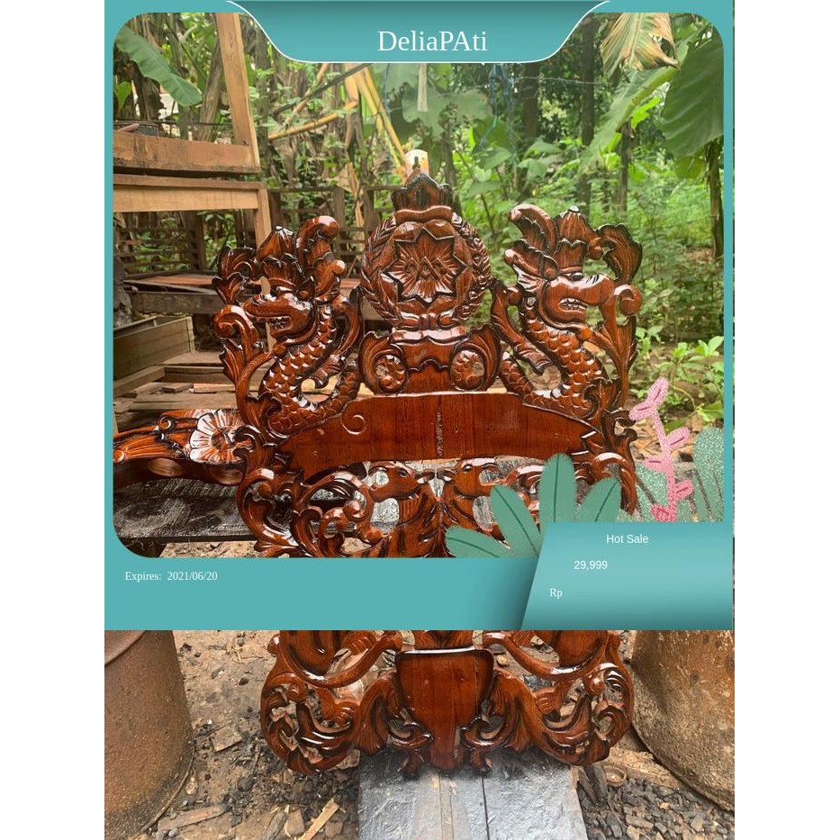 blawong keris dari kayu mahoni ukir kepala naga finihingan bk Keris sengkelat majapahit mataram kart