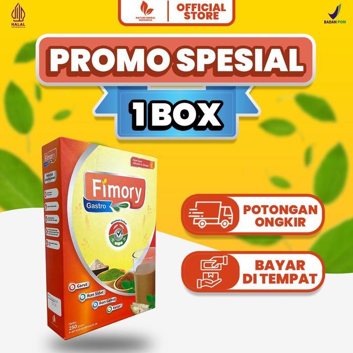 

PROMO!PAKET 1 BOX FIMORY GASTRO 250 grm | BPOM | MINUMAN SEREAL UMBI GARUT MEREDAKAN ASAM LAMBUNG GERD DAN MAAG TANPA EFEK SAMPINGREADY