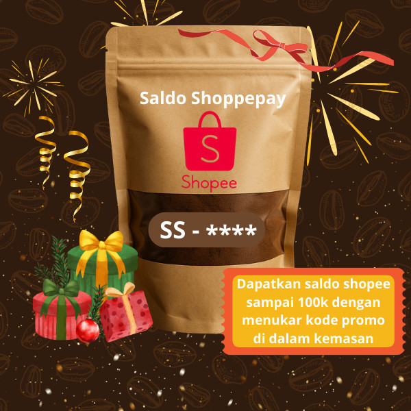 

hadiah saldo shoopepay untuk pembelian minimum kopi bubuk // ( sak sruputan )