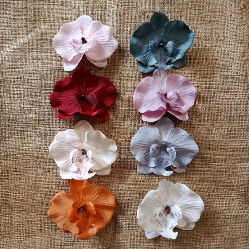 BUNGA ANGGREK KAIN SERI A bunga mahar hiasan mahar anggrek