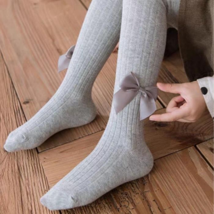 legging stocking tebal anak perempuan import - Putih, M