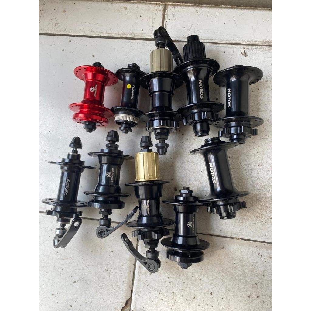 HUB FREEHUB ALLOY MIX 28 HOLE - 32H 36H BEARING PELOR DEPAN BELAKANG SHIMANO NAUTILUS PACIFIC SOLON 