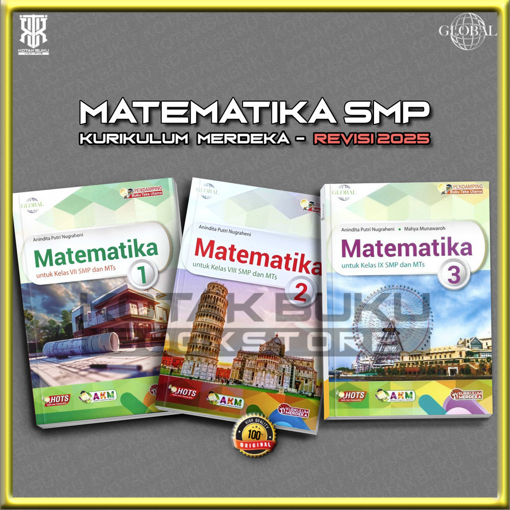 [ TS ] Buku Matematika Kelas 7 8 9 SMP / Matematika SMP / Kurikulum Merdeka /  / Tiga Serangkai / Re