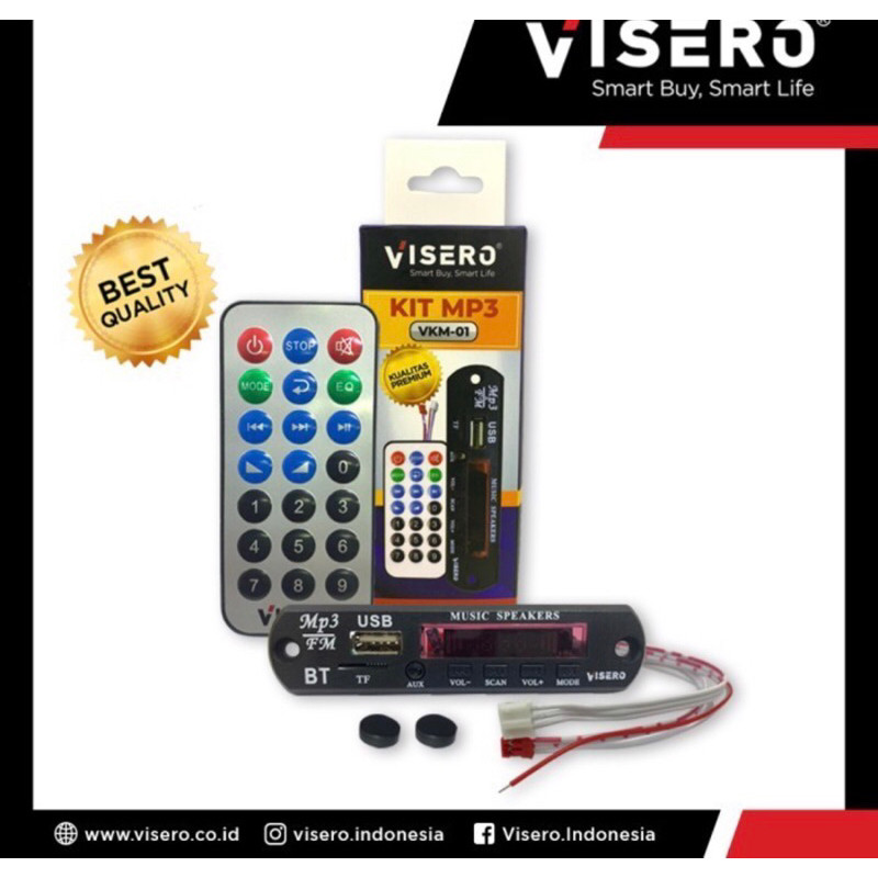 Kit Modul Bluetooth MP3 Player USB Audio Module Remote BTCO
