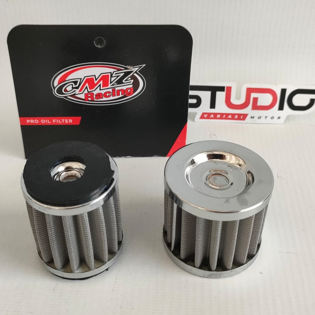 FILTER OLI CMZ - Filter Saringan Oli Stainless Filter Oli Racing Jupiter Z1 Mx Vega Zr Vixion Xabre 