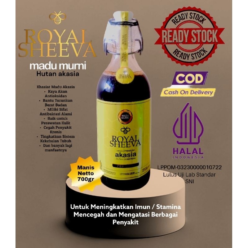 

Madu Murni Asli Royal Sheeva 700gram 100% Halal MUI Dari Hutan Akasia Sumatera