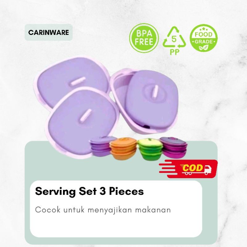 Carinware Serving Set 3 Pcs Plastik Polypropylene