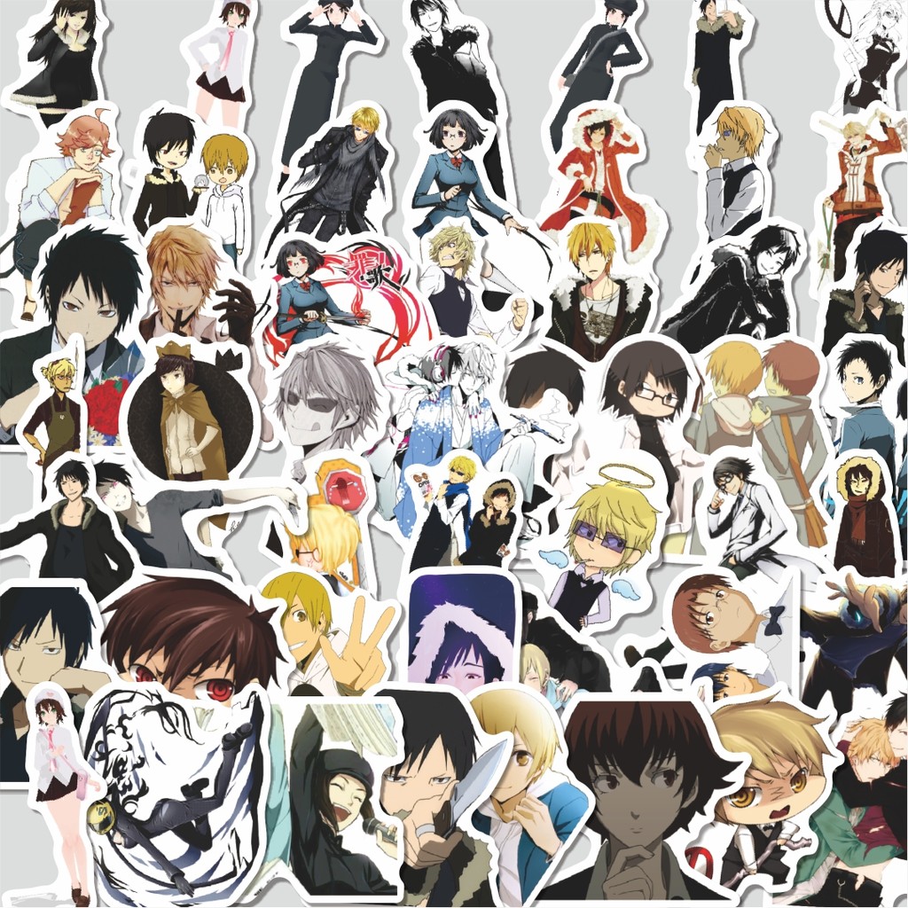 

Stiker Cutting Pack Sticker Anime Durarara!! Lucu Anti Air Stikers Berperekat Waterproof Sticker Decal Buat Motor Helm Buku Journal Koper Casing HP Laptop Botol Minum