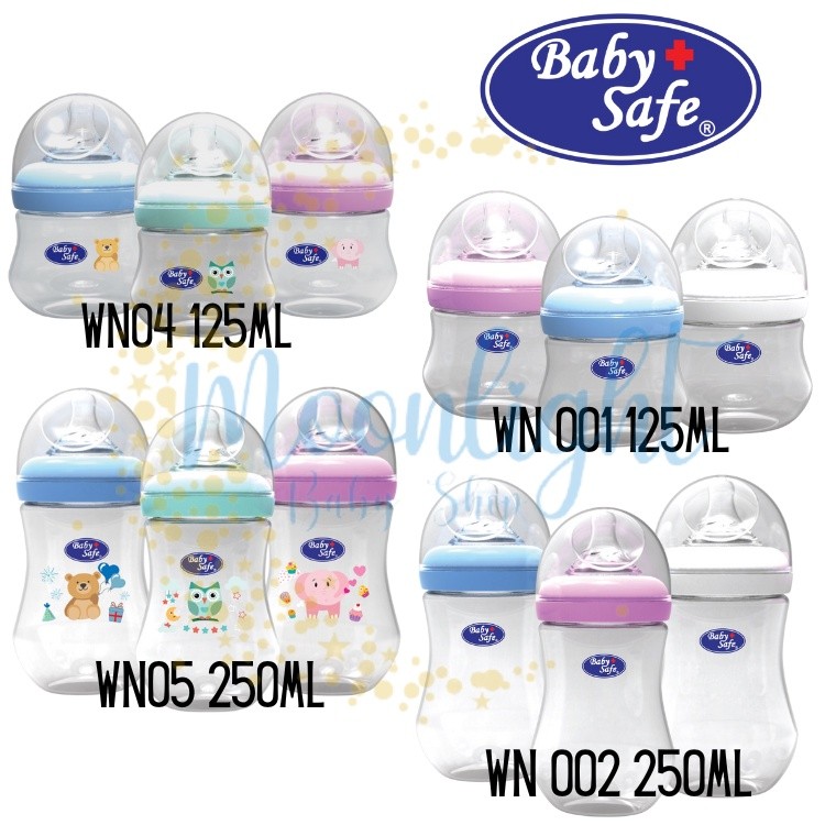 Botol Susu Bayi Baby Safe Wide Neck WN001 | WN002 | Bottle 125ml | 250ml Wideneck