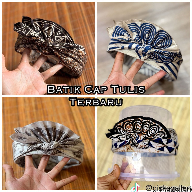 Udeng Batik Cap Tulis Asli Terbaru Jadi / Setengah Jadi Rimpit , Rimpit MP ( meudengpangus ) , Man K
