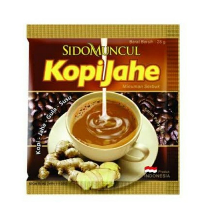 

Sido Muncul Kopi Jahe isi 10pcs x 26gr - Kopi Jahe Kemasan Renceng Kopi Instan