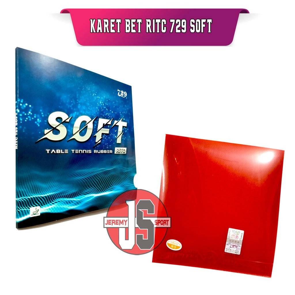 RITC 729 SOFT - Karet Rubber Bet Bat Pingpong Tenis Meja RITC 729 SOFT CO