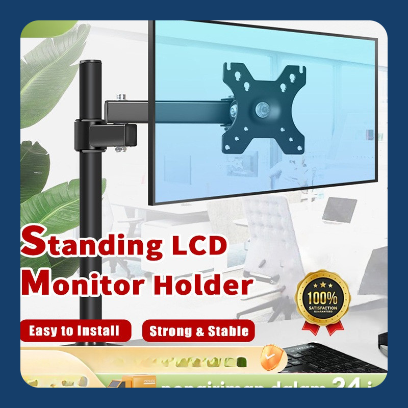 Monitor Bracket TV LED/LCD Monitor PC Gas Spring 17-32 Single Monitor Stand 360° Adjustable