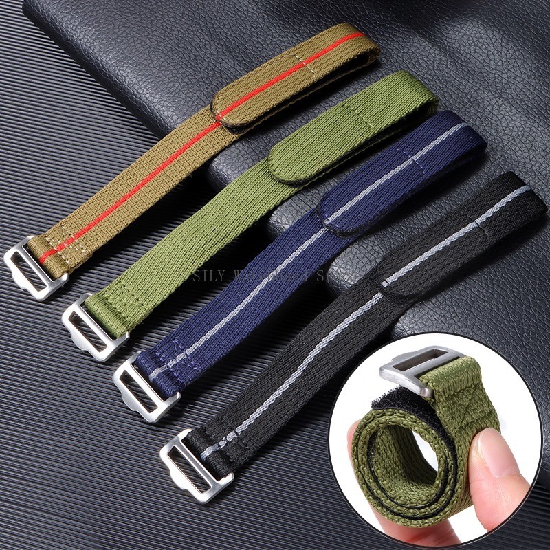 For Tudor FXD Bayview Little Red Flower Bluedon Dividing Wrist Bracelet Military Nylon Watch Band St