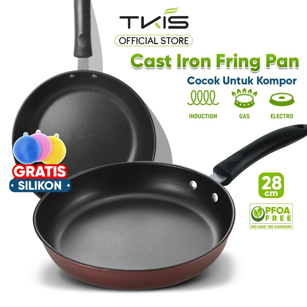 TKIS Frypan 28 Cm Wajan Panci Penggorengan Anti lengketCO