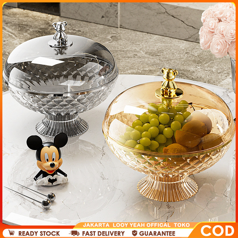 Keranjang Buah - Tudung Saji Nampan Mangkok Aesthetic - Wadah Saji Piring Buah Rak Buah Tudung Saji 