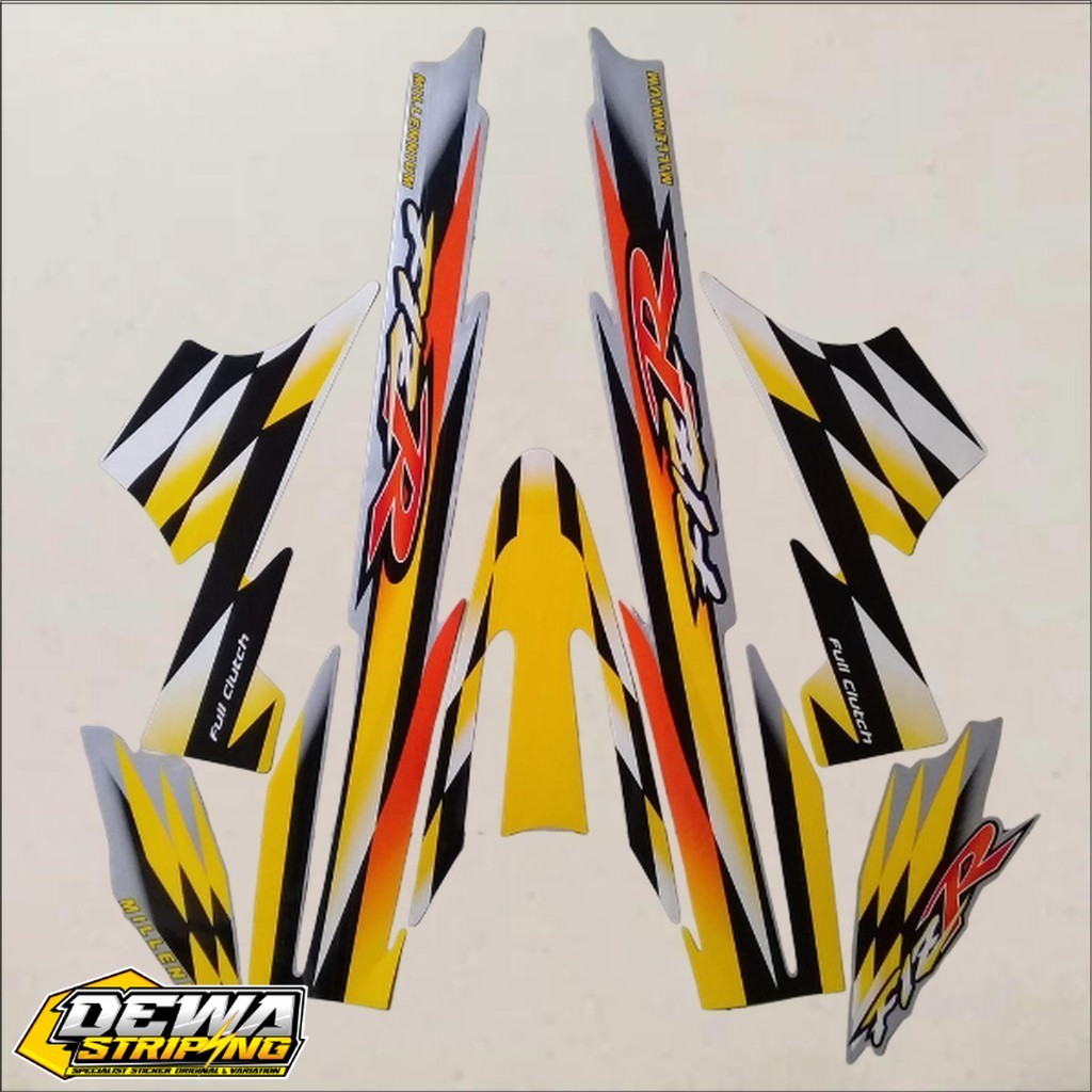 Striping stiker yamaha fizr F1ZR milenium millenium kuning silver