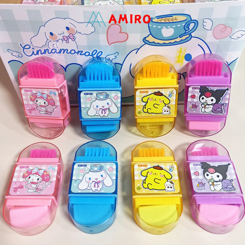 

(3 In 1) Serutan Motif Sanrio Serbaguna Rautan Hapusan Sikat / Rautan Mini Sikat Sapu Lucu / Orotan Anak