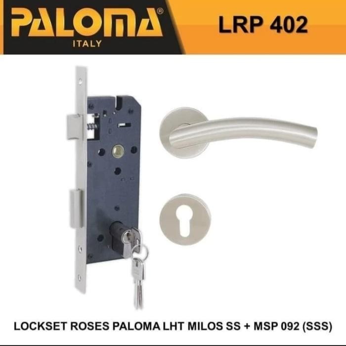 Kunci Paket set PALOMA LRP 402 Handle Mortise Cylinder Lock