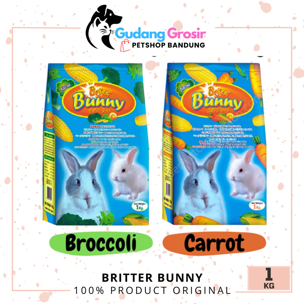 BRITER BUNNY 1kg makanan kelinci Rabbit food 1 kg Britter Bunny