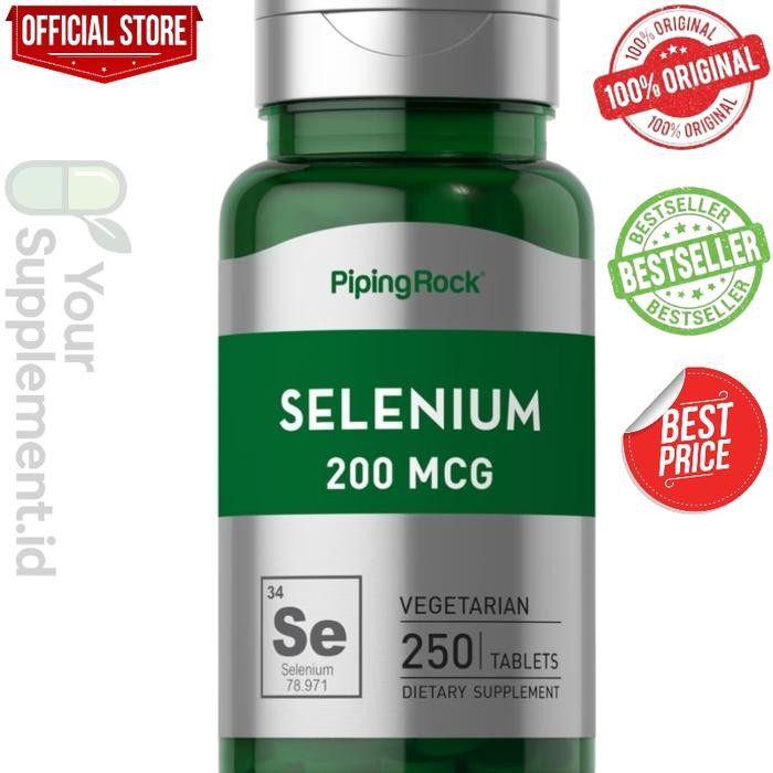 Pipingrock selenium 200 mcg isi 250