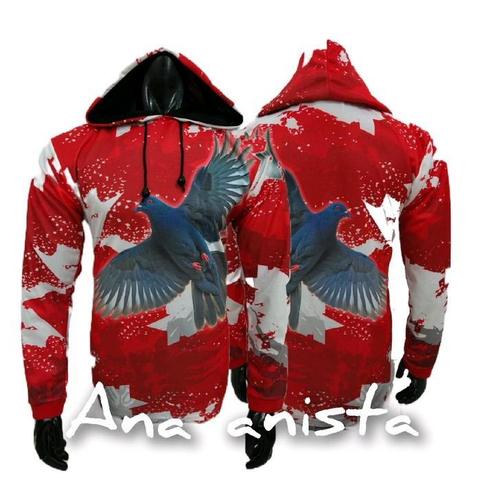 Kaos Jersey Merpati Baju Burung Dara - Merah, XL