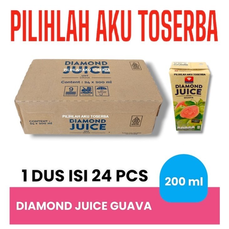 

DIAMOND JUICE GUAVA Jus Jambu 200 ml - ( HARGA 1 DUS )