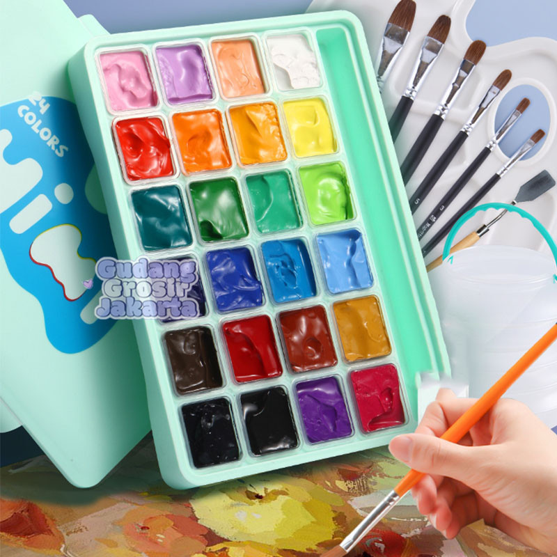 

Miya Himi Gouache Gouache Set Cat 18/24 Warna 30ml Cat Untuk Cat Air Perlengkapan Seni Murid SF6
