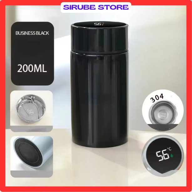 Botol Minum Termos LED Digital Temperature Stainless 200ml - LZ120
