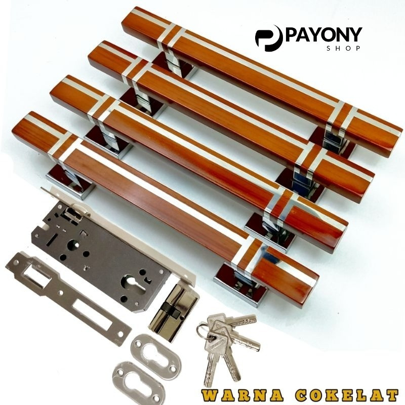 handel pintu rumah 1set isi 4/handle pintu 2 set lengkap/gagang pintu rumah mewah