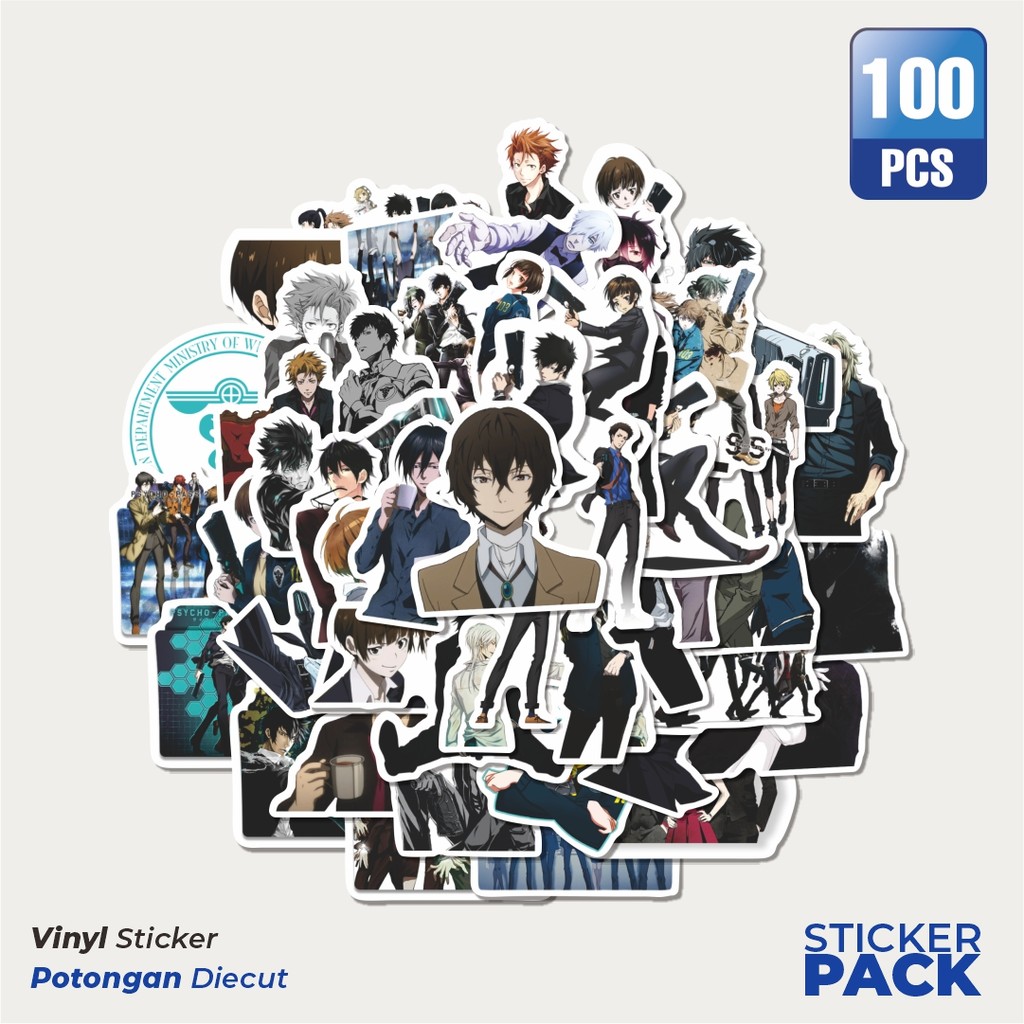

Stiker Vinyl Stiker Anime Psycho Pass (Saiko Pasu) Sticker Waterproof Aesthetic- Untuk Laptop, Motor, dan Helm - Paper Stationery Pack