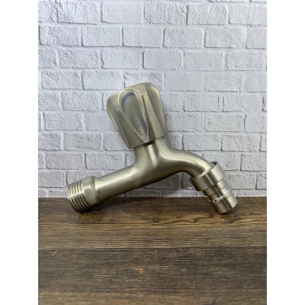 Kran Air Stainless / Kran Tembok Stainless Taman SUS 304 / Kran Tembok Stainless 304