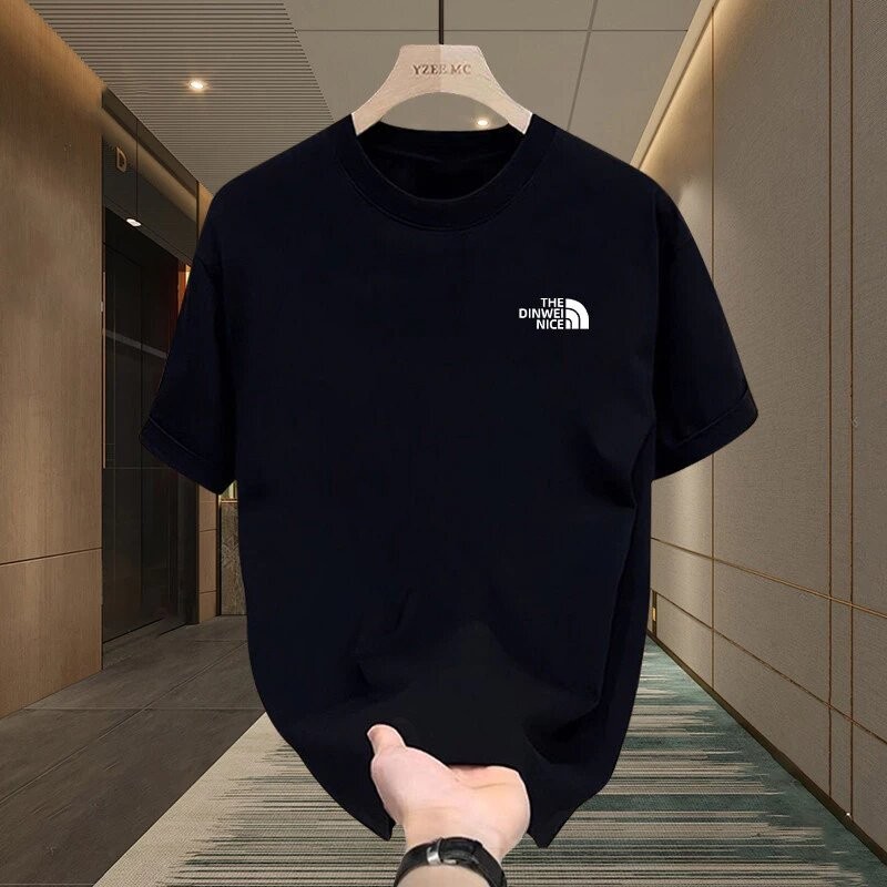 (COD)T Shirt Pria baju kaos pria kaos cowok kaos branded Louis Vuitton Original 100% Cotton Putih Di