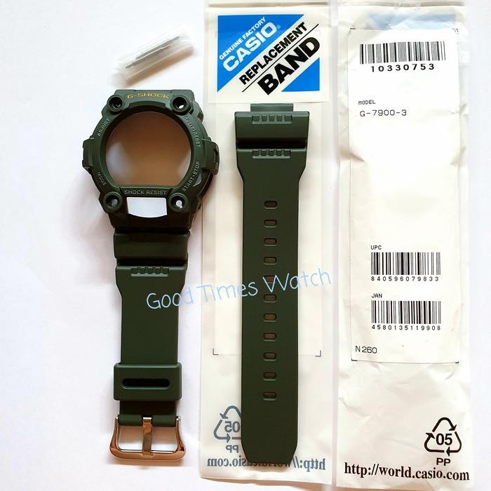 PAKET STRAP BEZEL G-SHOCK G-7900-3 G 7900 Casio Original