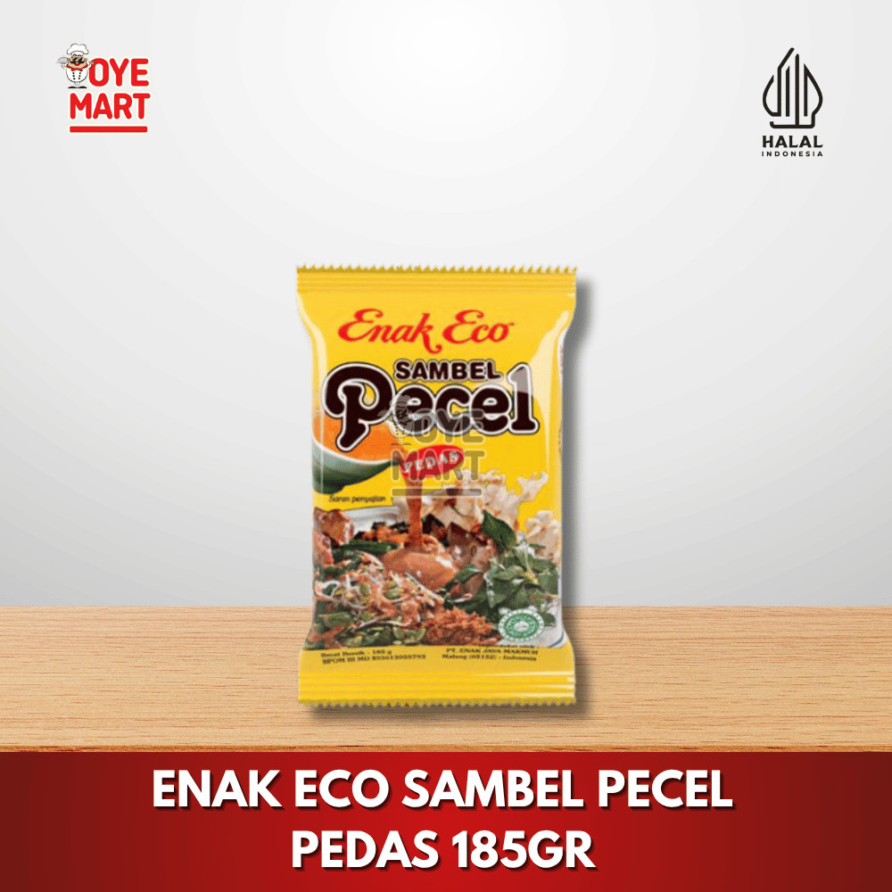 

ENAK ECO SAMBEL PECEL PEDAS 185GR/ BUMBU INSTAN