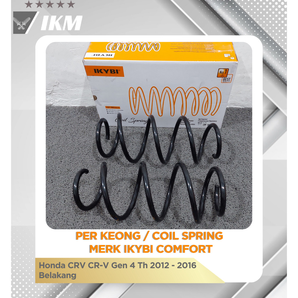 Per Keong / Coil Spring Merk IKYBI Comfort Honda CRV CR-V Gen 4 Th 2012 - 2016 Belakang Original 100