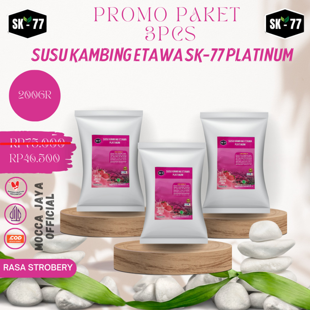 

PAKET MURAH 3PCS MILKGOAT PLATINUM KEMASAN 200GR 4 FAVORIT RASA,COKELAT,STROBERI,ORIGINAK,NON SUGAR