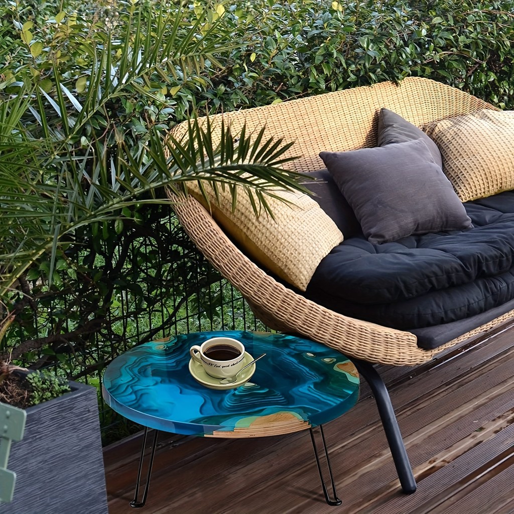 

Large Resin Tray Mold 19 Inch Round Epoxy Resin Table Mold Thick Silicone Tray Molds for Charcuterie Board River Table Resin Cas