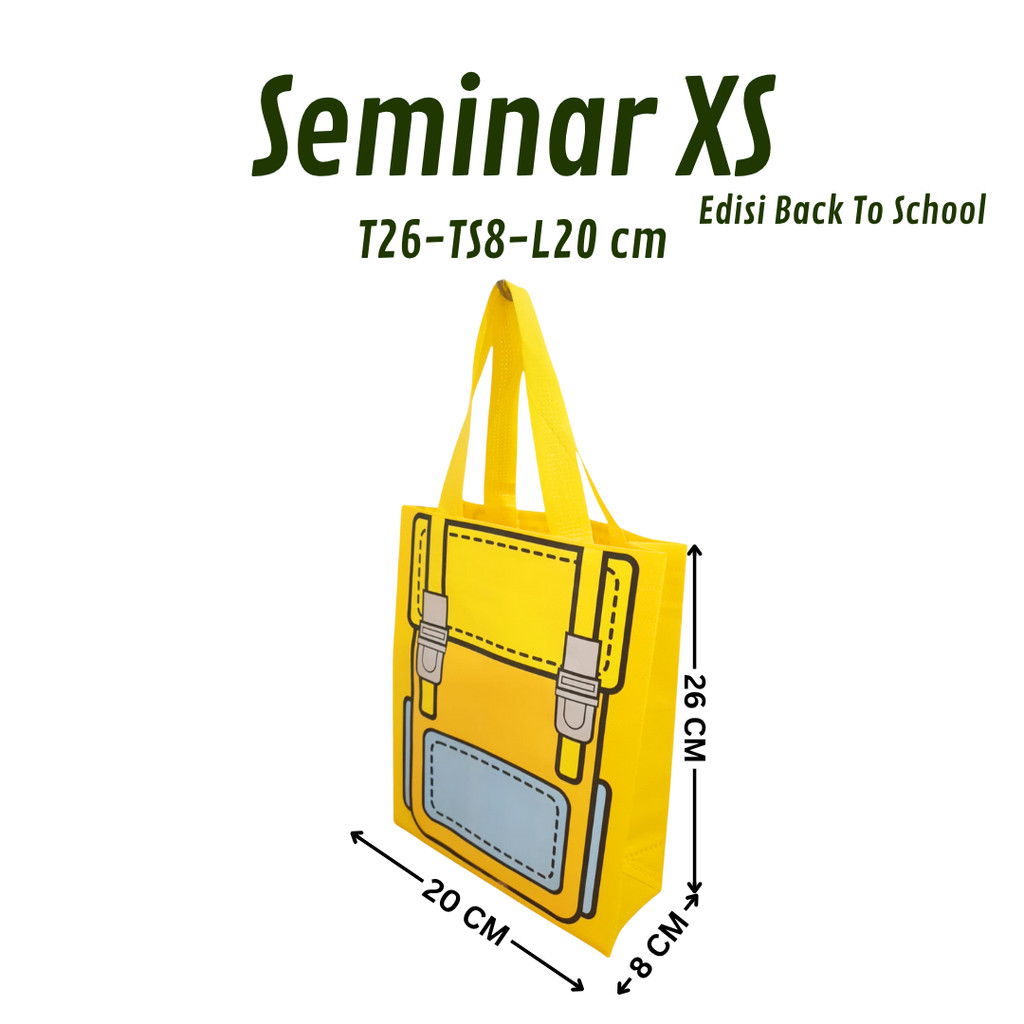 

Back To School Goodie Bag Spunbond ( SABLON DTF )