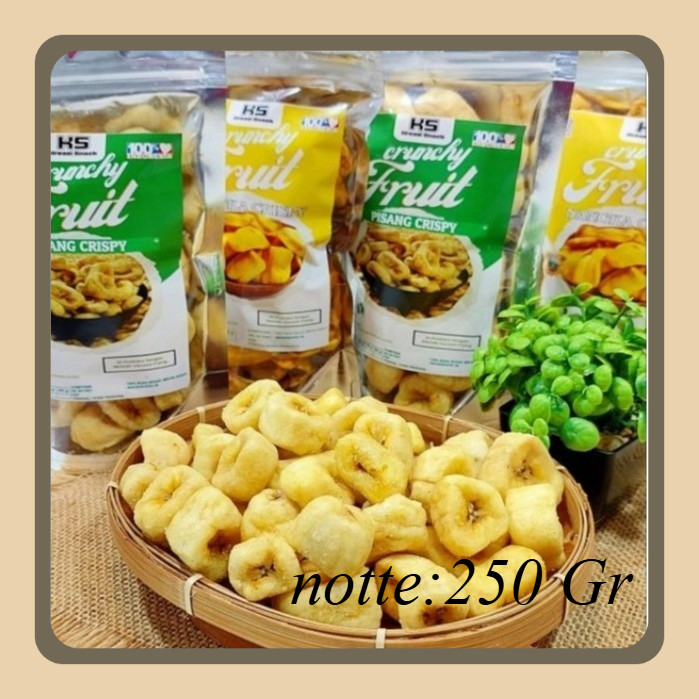 

Gedang gendut original 250gr / Rambak Pisang / Keripik Pisang Oven Produk UMKM