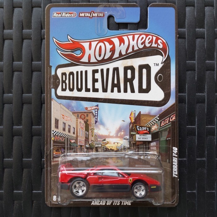 hot wheels Ferrari F40 Boulevard premium ban karet ---Ready Stock----