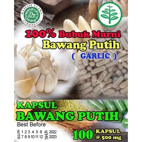 KAPSUL BAWANG PUTIH ISI 100 KAPSUL