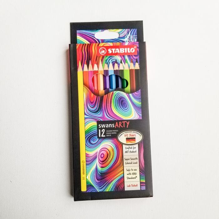 

【M-MT】PROMO!!! Pensil Warna Stabilo Swans ARTY 12/24/36/48 | Pensil Warna - 12c ARTSY