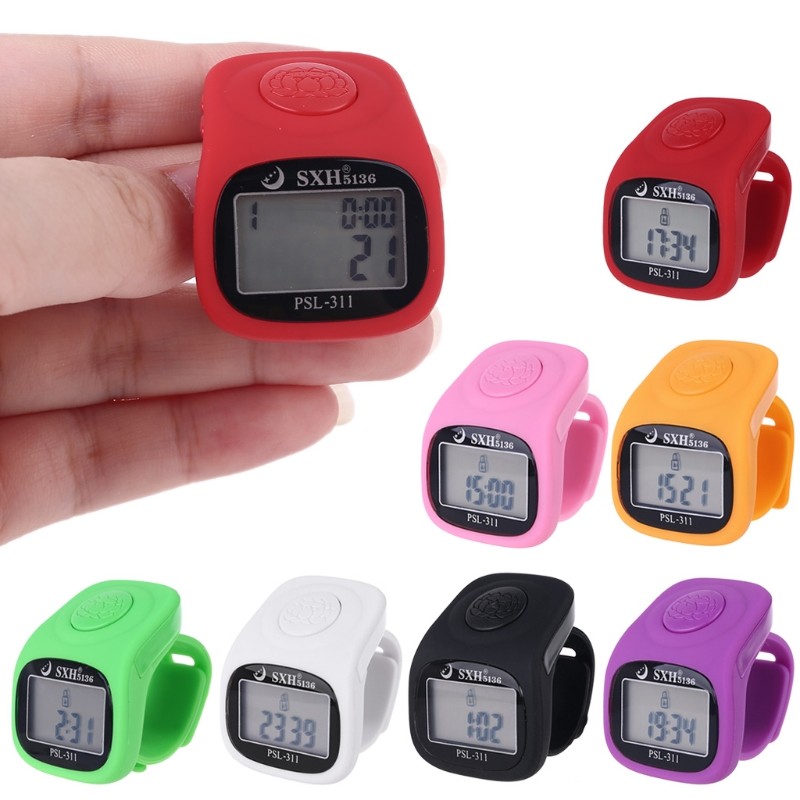 

LED Finger Tally Counter Electronic Digital Display Finger Hand Tally Counter Counting Digits Display for People Muslims M4YD