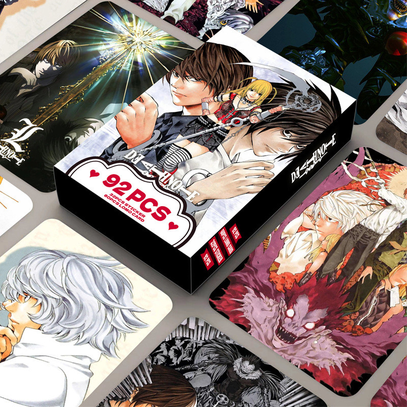 

New 92PCS LOMO Card Death Note Double Sided Photo Card HD Color Print Collection Card Sticker Greeting Card