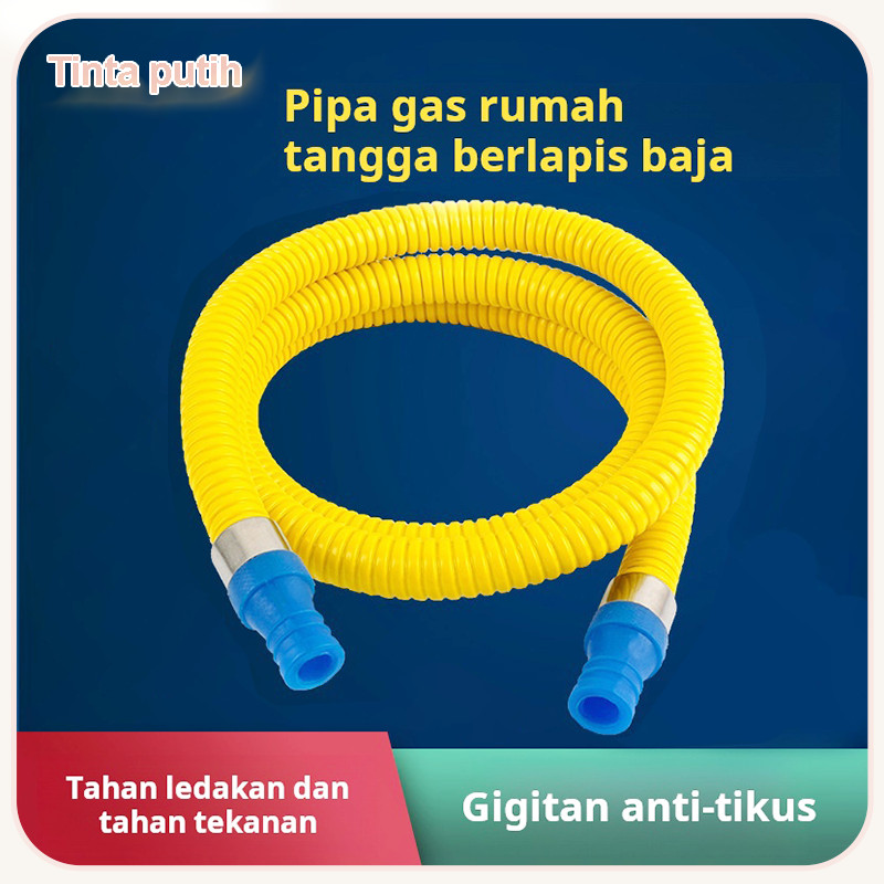 Pipa gas lapis baja rumah tangga pipa gas cair pipa gas alam sambungan kompor pemanas air selang kom