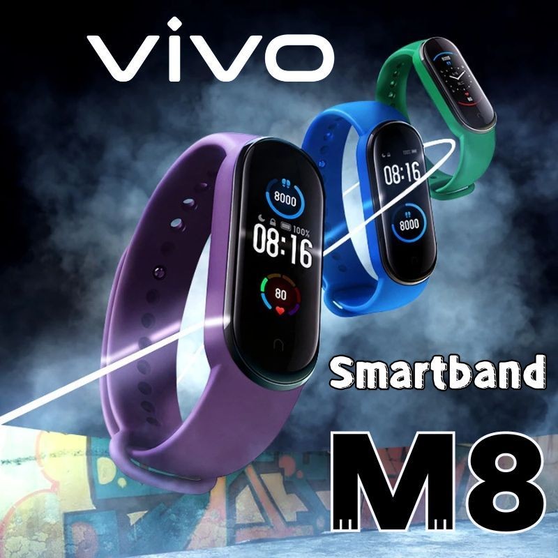 [COD]ORI vivo Smart band M8 Smartwatch NEW 2024 Smartband 8 Smartwatch Wanita Pria Custom Dials Spor