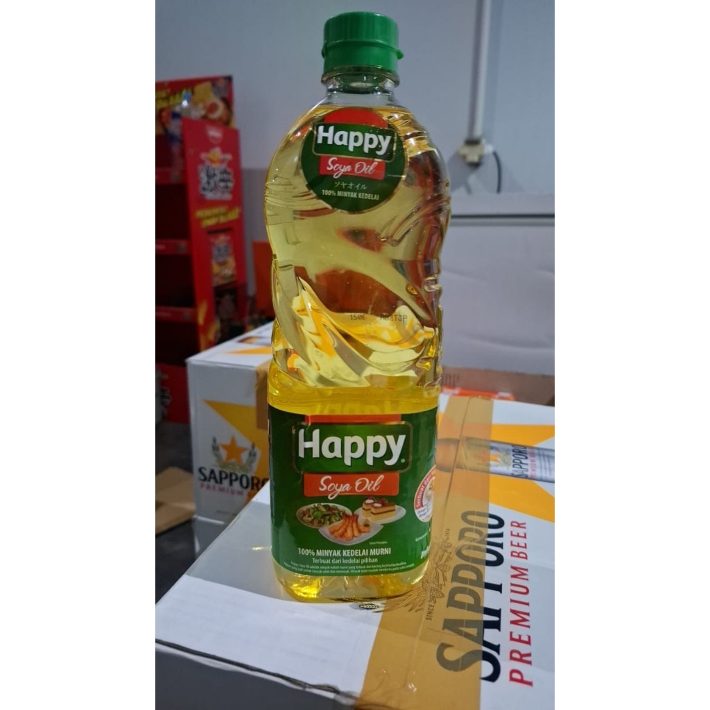 

Salad OIl Happy / Minyak Kedelai Happy / Soy Oil Happy - 1 Ltr