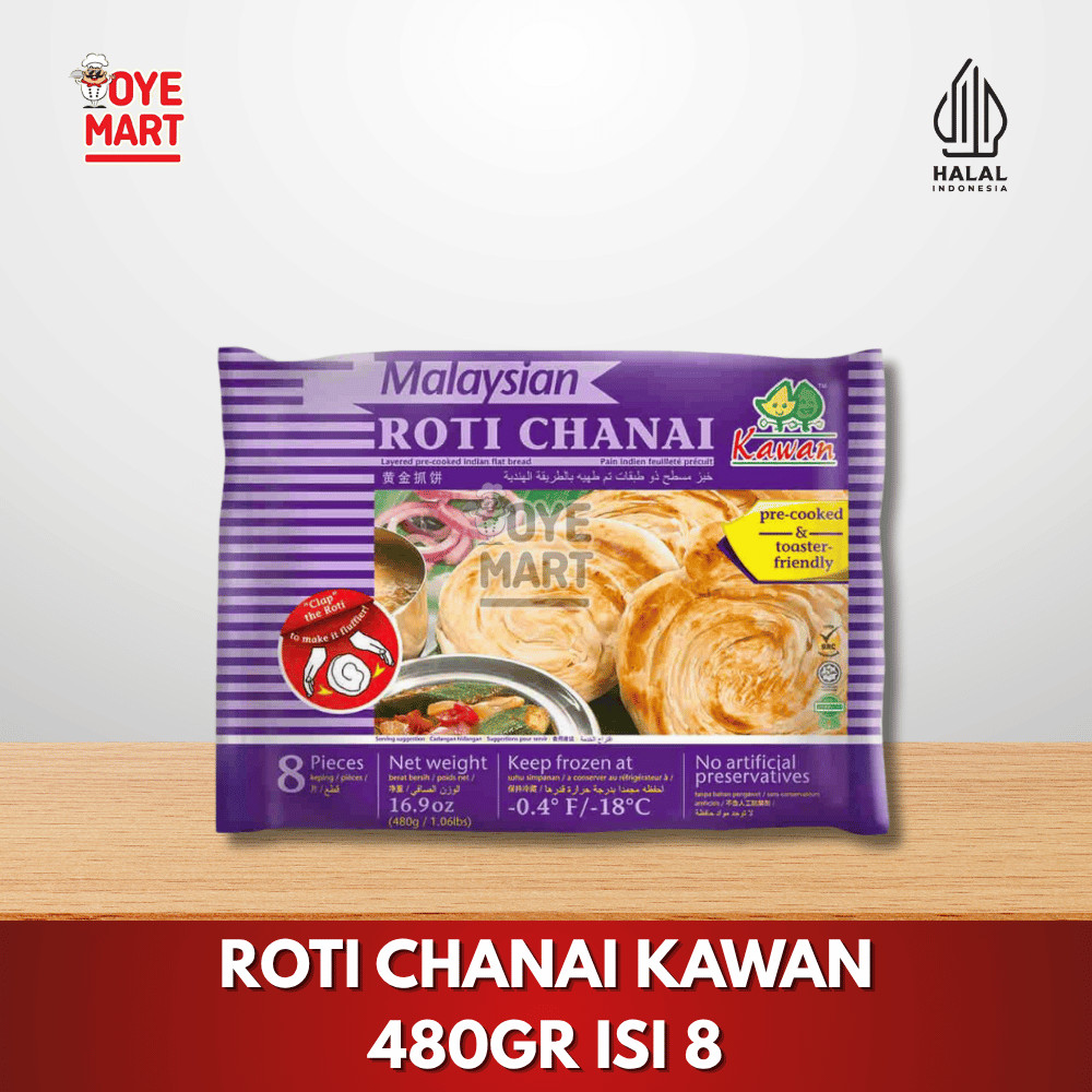 

ROTI CHANAI 480GR ISI 8 CANAI MERK KAWAN HARGA EKONOMIS